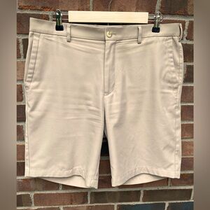 Peter Millar Salem Performance shorts size 34 tan color